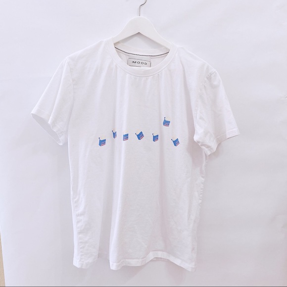 Cute Design Oversize Look T Shirt Blue - Picture 4 of 5